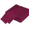 Luxurious Viscose from 100% Bamboo 2-Piece Pillowcase Set , Oeko-TEX Certified, Queen - Merlot