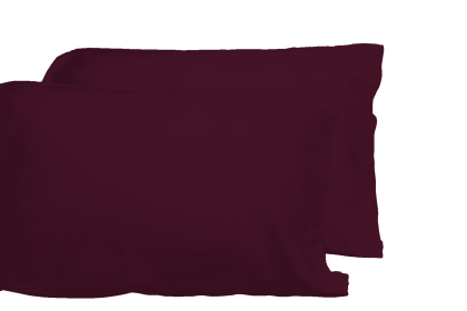 Luxurious Viscose from 100% Bamboo 2-Piece Pillowcase Set , Oeko-TEX Certified, Queen - Merlot