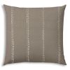 DRIZZLE Taupe Indoor/Outdoor Pillow - Sewn Closure
