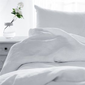 King Size Pillow Cases Set of 2, White Pillow Cases Set of 2, Pillow Cases King, Premium Soft Linen Pillow Case with Envelope Enclosure 20"x36"