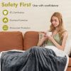 Heated Electric Blanket Throw with 10 Heat Levels