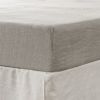 Fitted Queen Sheet 1 Pc, Bed Sheets Queen Size, Linen Sheets Queen Size, Hotel Sheets, Breathable & Fade Resistant Queen Sheets, Greige