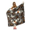 Winnie the Pooh; Pumpkin Patch Pattern Aggretsuko Comics Silk Touch Throw Blanket; 50" x 60"