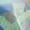 [Colorful Glamor] Cotton 3PC Vermicelli-Quilted Printed Quilt Set (Full/Queen Size)
