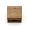 Manhattan Comfort Rockefeller 1.0 Mid-Century Modern 1-Drawer Nightstand in Nature & Textured Grey