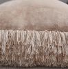 "Decorative" Shaggy Pillow with Lurex (18-in x 18-in)