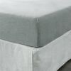 King Fitted Sheet 1 Pc, Bed Sheets King Size, Linen Sheets, Hotel Sheets, Breathable & Fade Resistant King Sheets, Sea Glass