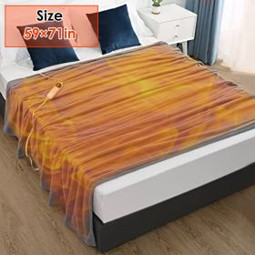 59 Plus 51in Electric Heated Throw Flannel Heated Blanket with 10 Heat Settings Auto off Washable for Home Office Usage (size: 180_150CM)