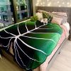 Large Leaf Blanket Soft Leaves Flannel Gloriosum Leaf Blankets for Beds Sofa Cozy Beach Blanket Funny Birthday Gift Manta