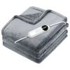 59 Plus 51in Electric Heated Throw Flannel Heated Blanket with 10 Heat Settings Auto off Washable for Home Office Usage