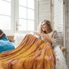 59 Plus 51in Electric Heated Throw Flannel Heated Blanket with 10 Heat Settings Auto off Washable for Home Office Usage
